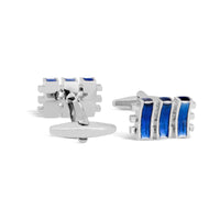 Grill and Bar Cufflinks in Blue Enamel M-Cufflinks.com.sg