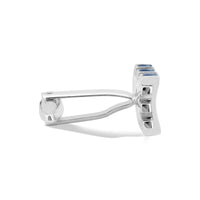 Grill and Bar Cufflinks in Blue Enamel M-Cufflinks.com.sg