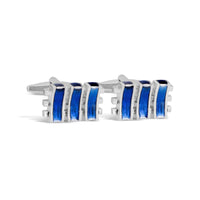 Grill and Bar Cufflinks in Blue Enamel M-Cufflinks.com.sg