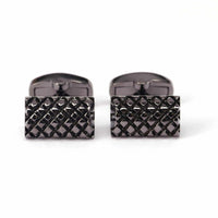 Grill and Shield Cufflinks in Gunmetal-Cufflinks.com.sg