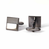 Gunmetal Cufflinks with Detailing-Cufflinks.com.sg