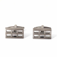 Gunmetal Window Grill Cufflinks-Cufflinks.com.sg