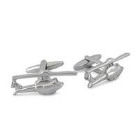 Helicopter Cufflinks - Marzthomson M-Novelty Cufflinks-MarZthomson-Cufflinks.com.sg