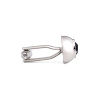 Hemisphere Cufflinks with Blue Crystals-Cufflinks.com.sg