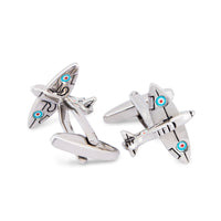 Japanese Airplane Cufflink-Novelty Cufflinks-MarZthomson-Cufflinks.com.sg