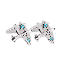 Japanese Airplane Cufflink-Novelty Cufflinks-MarZthomson-Cufflinks.com.sg