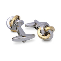 Knot Gold-toned brass cufflinks F-Cufflinks.com.sg