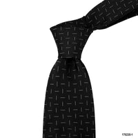 MarZthomson 8cm Navy Woven Tie with Silver Line Details M-Cufflinks.com.sg | Neckties.com.sg