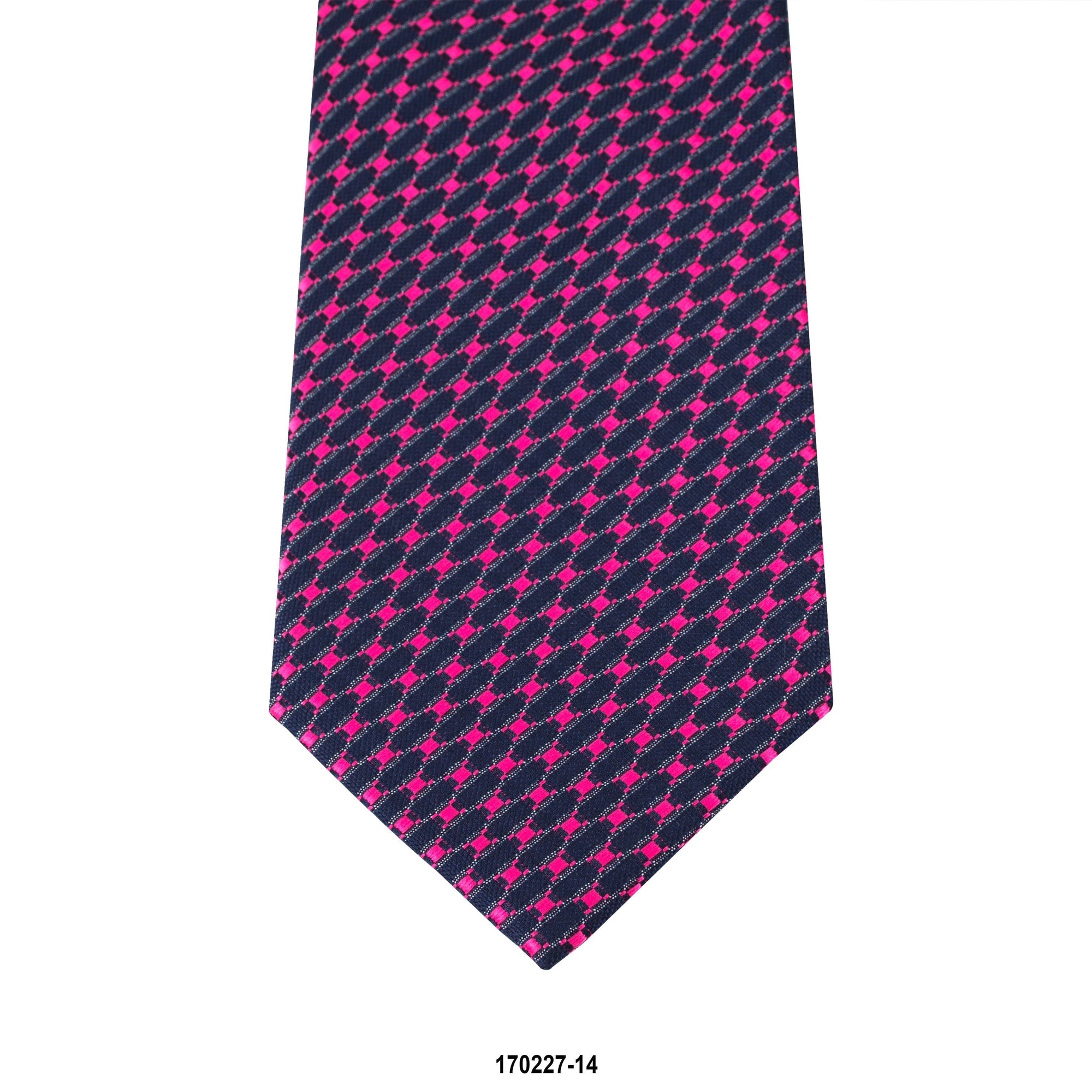 MarZthomson 8cm Pink Web Design Tie in Blue-Cufflinks.com.sg | Neckties.com.sg