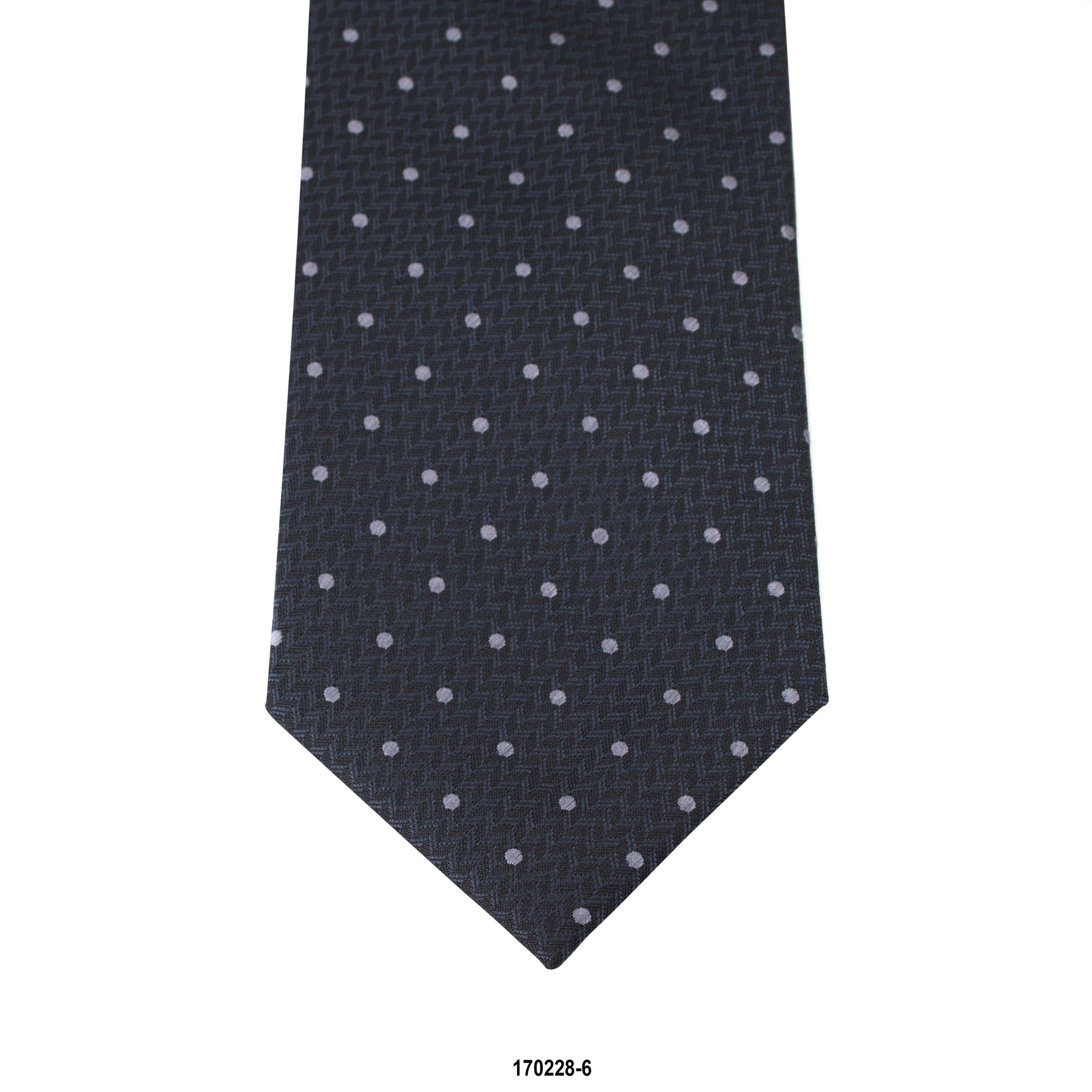 MarZthomson 8cm Polka Dot Tie in Dark Grey-Cufflinks.com.sg | Neckties.com.sg