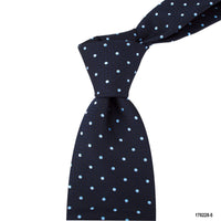 MarZthomson 8cm Polka Dot Tie in Dark Navy-Cufflinks.com.sg | Neckties.com.sg