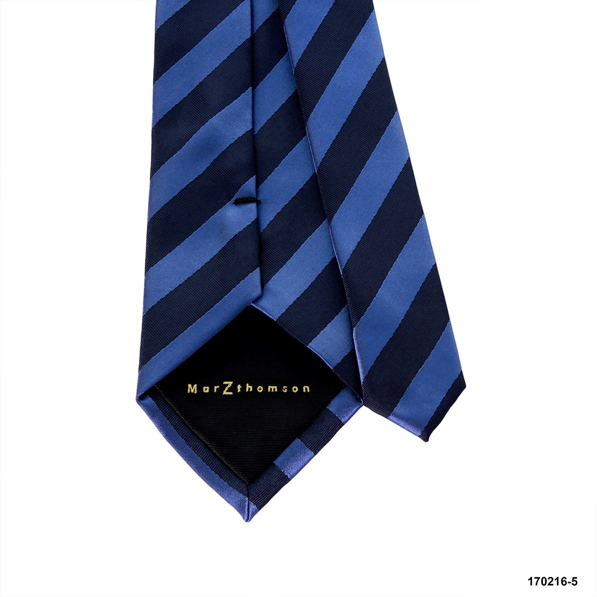 MarZthomson 8cm Stripe Tie in Blue and Navy Blue J-Cufflinks.com.sg | Neckties.com.sg
