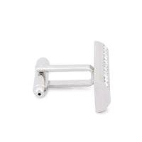MarZthomson Black Insert Rectangle Cufflinks M-Cufflinks.com.sg