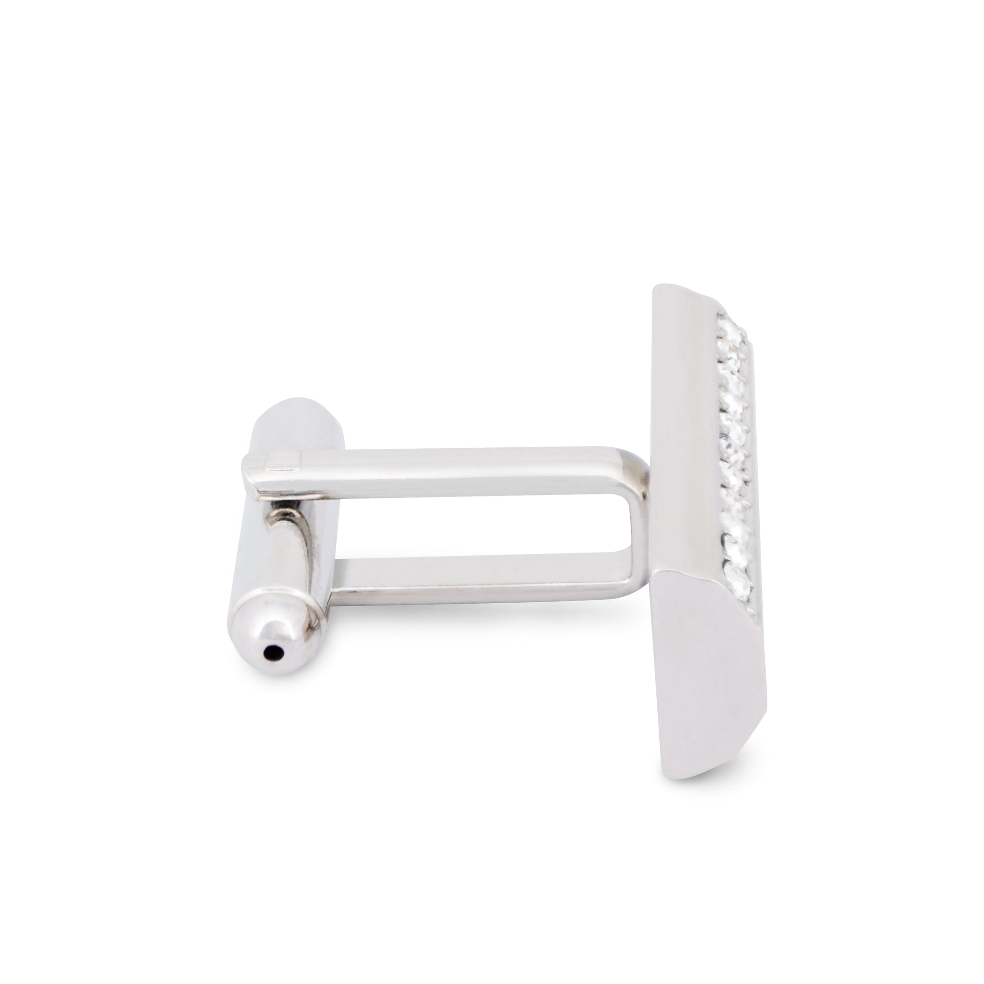 MarZthomson Black Insert Rectangle Cufflinks M-Cufflinks.com.sg