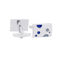 MarZthomson Blue Bubbles Cufflinks-Cufflinks.com.sg