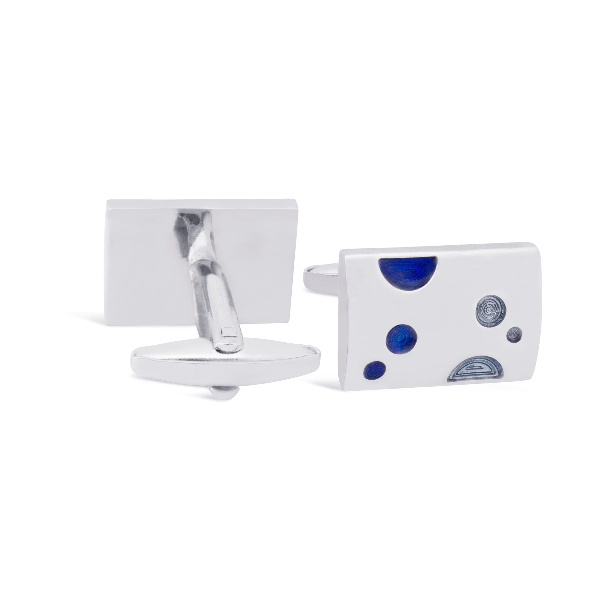 MarZthomson Blue Bubbles Cufflinks-Cufflinks.com.sg