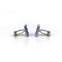 MarZthomson Blue Crystal F-Cufflinks.com.sg