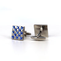 MarZthomson Blue Crystal F-Cufflinks.com.sg