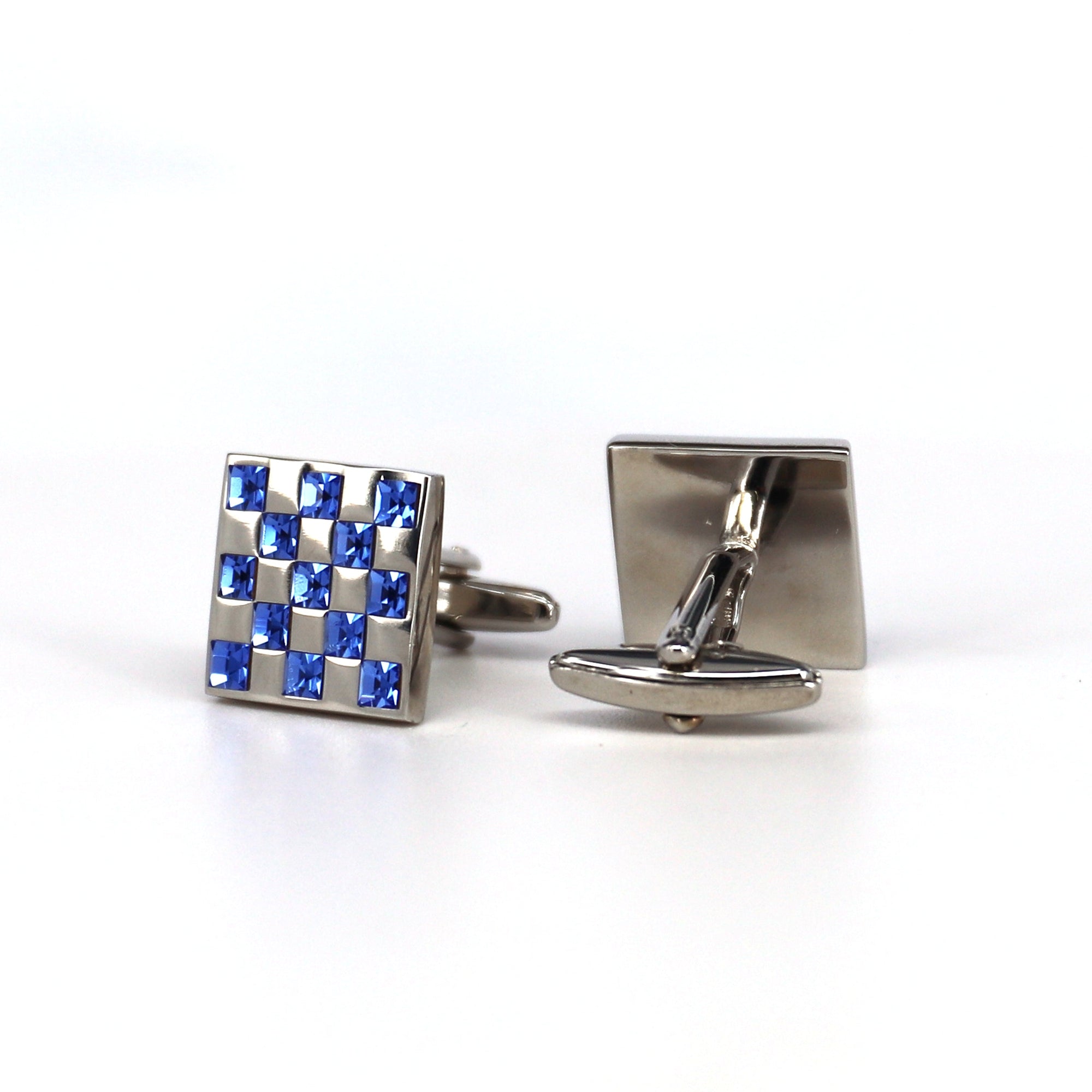 MarZthomson Blue Crystal F-Cufflinks.com.sg