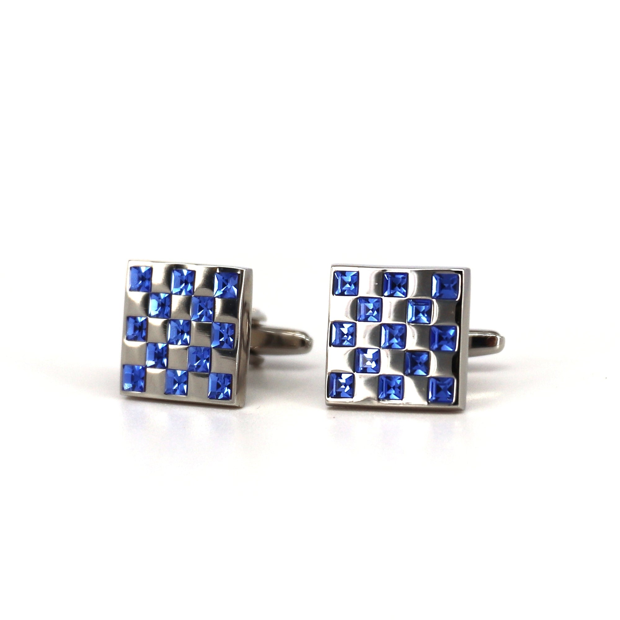MarZthomson Blue Crystal F-Cufflinks.com.sg