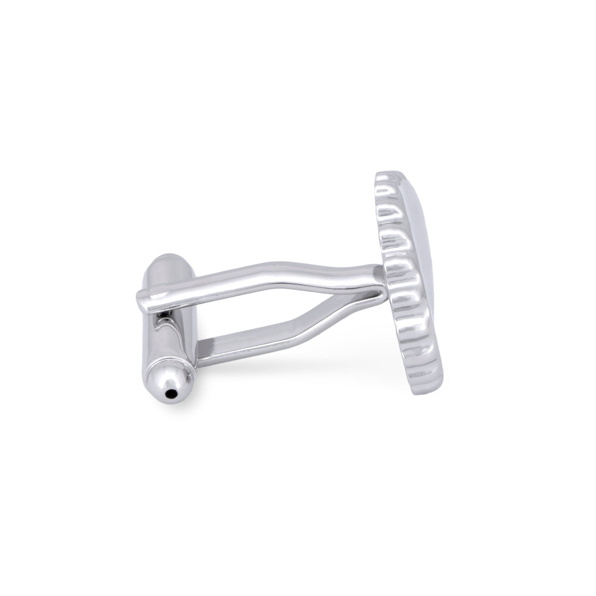 MarZthomson Bottle Cap Cufflinks in Silver-Cufflinks.com.sg