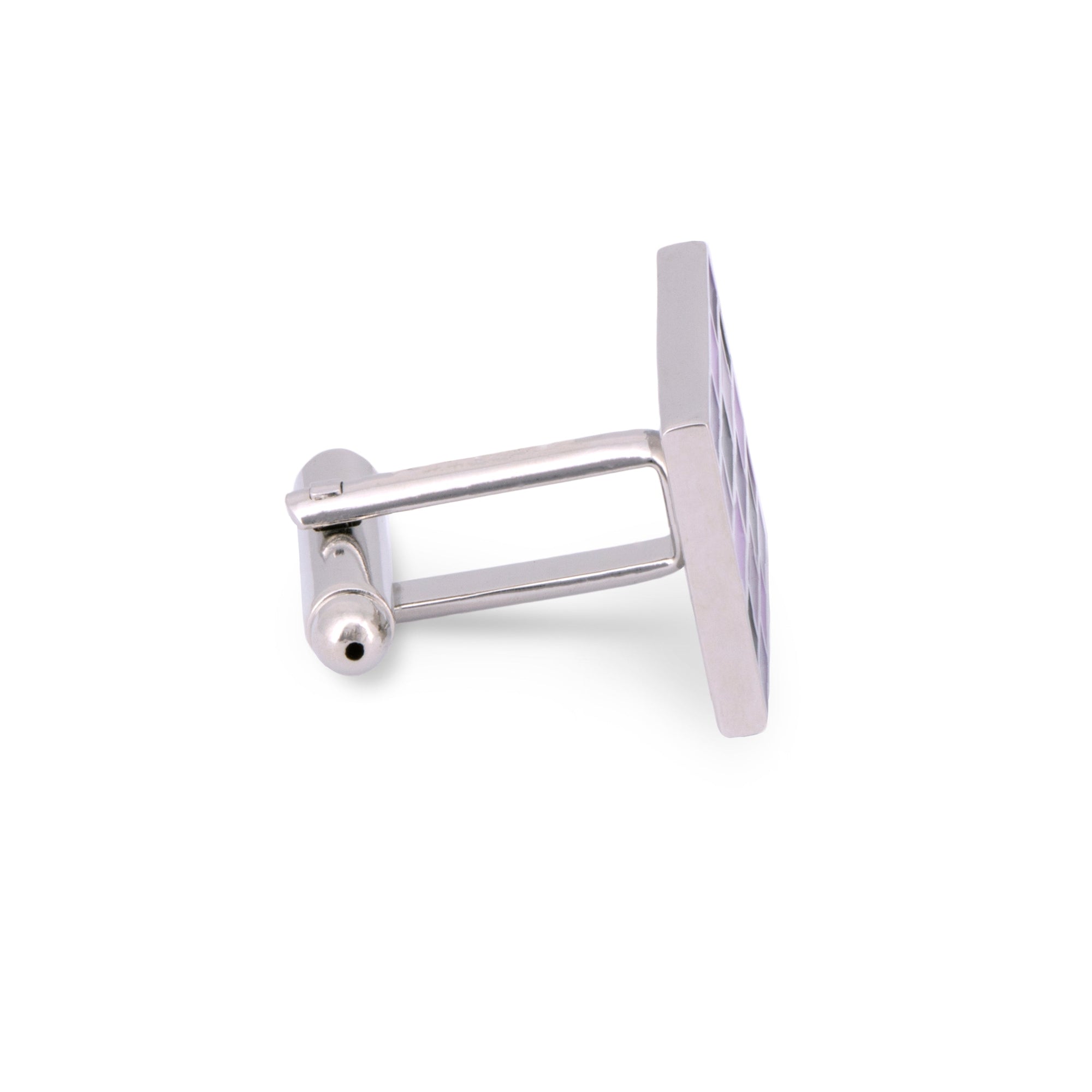 MarZthomson Brick Wall Cufflinks in Shades of Purple-Cufflinks.com.sg
