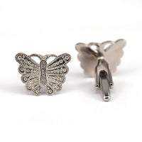 MarZthomson Butterfly Cufflinks in Blue M-Cufflinks.com.sg