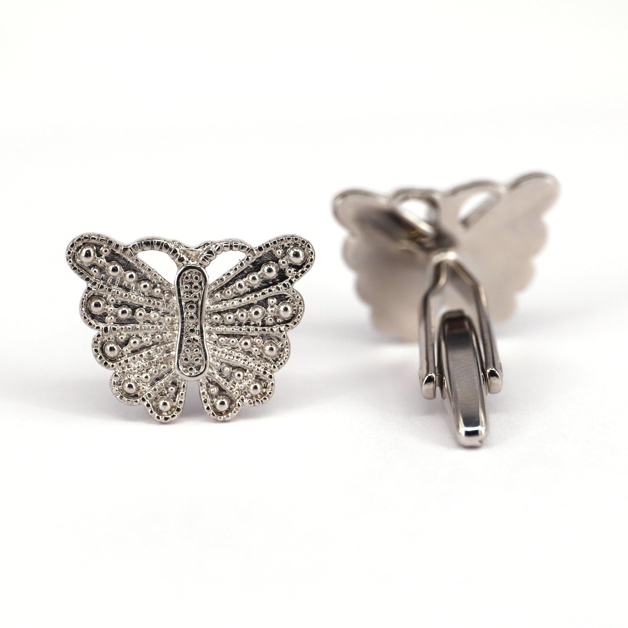 MarZthomson Butterfly Cufflinks in Blue M-Cufflinks.com.sg