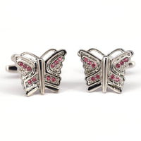 MarZthomson Butterfly Cufflinks in Blue M-Cufflinks.com.sg