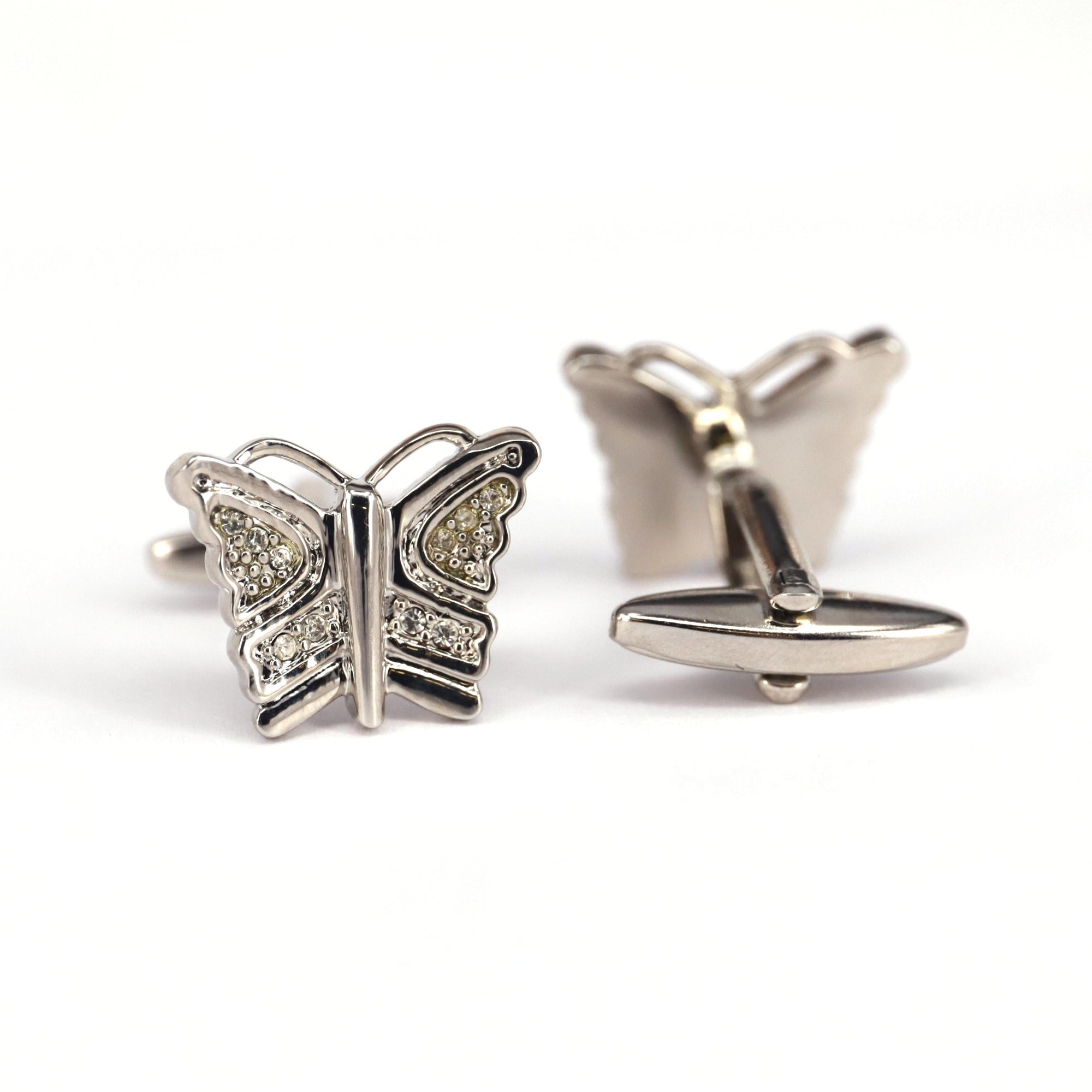 MarZthomson Butterfly Cufflinks in Blue M-Cufflinks.com.sg