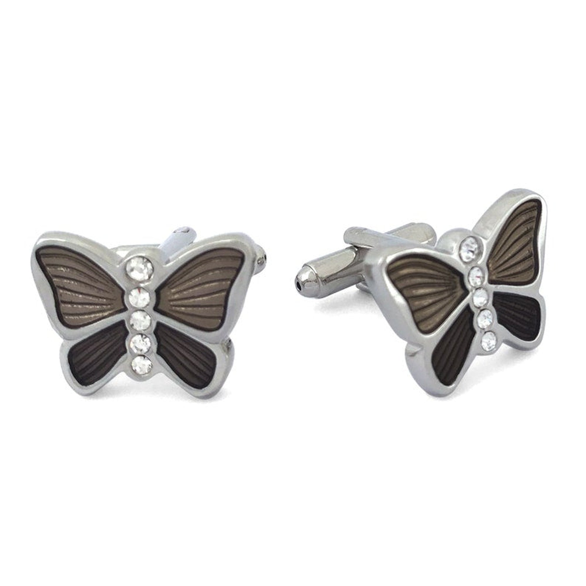 MarZthomson Butterfly Cufflinks in Blue M-Cufflinks.com.sg