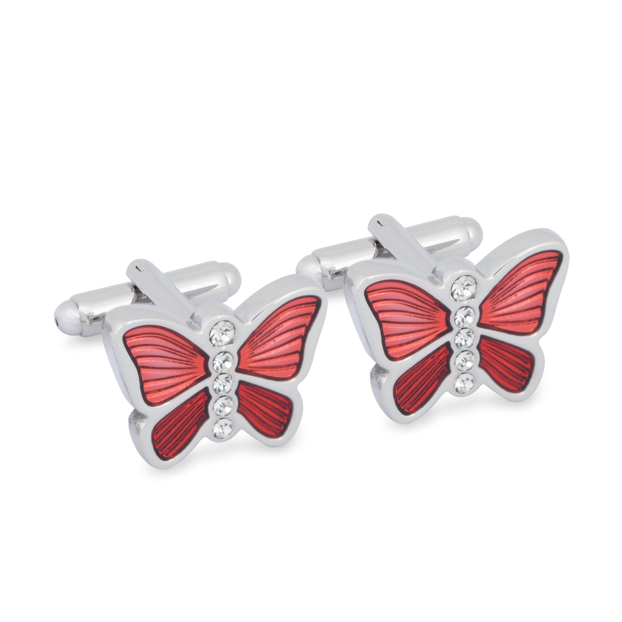 MarZthomson Butterfly Cufflinks in Blue M-Cufflinks.com.sg