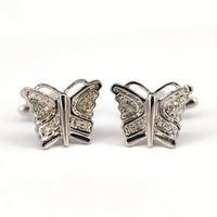MarZthomson Butterfly Cufflinks in Blue M-Cufflinks.com.sg