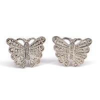 MarZthomson Butterfly Cufflinks in Blue M-Cufflinks.com.sg