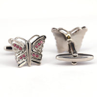 MarZthomson Butterfly Cufflinks in Blue M-Cufflinks.com.sg