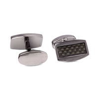 MarZthomson Carbon Fiber Cufflinks in Gunmetal F-Cufflinks.com.sg