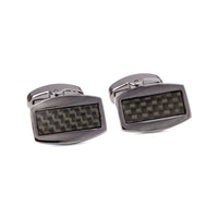 MarZthomson Carbon Fiber Cufflinks in Gunmetal F-Cufflinks.com.sg