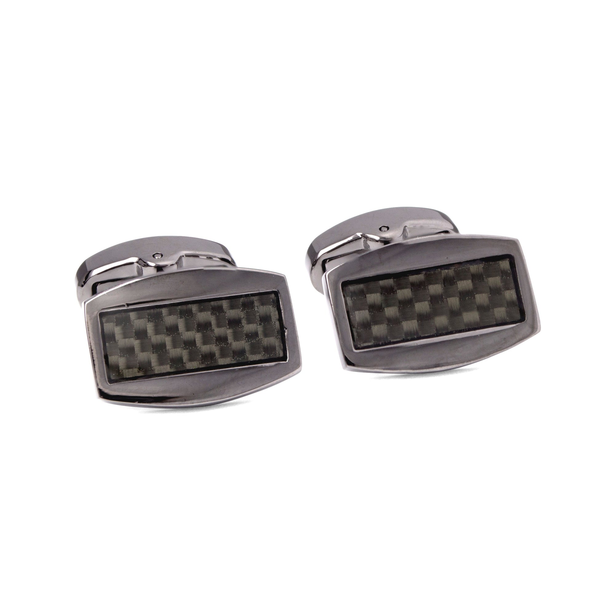 MarZthomson Carbon Fiber Cufflinks in Gunmetal F-Cufflinks.com.sg