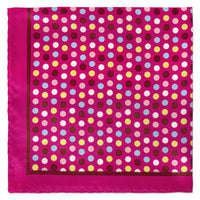 MarZthomson Colourful Bubble Dots Pocket Square-Pocket Squares-MarZthomson-Pink-Cufflinks.com.sg