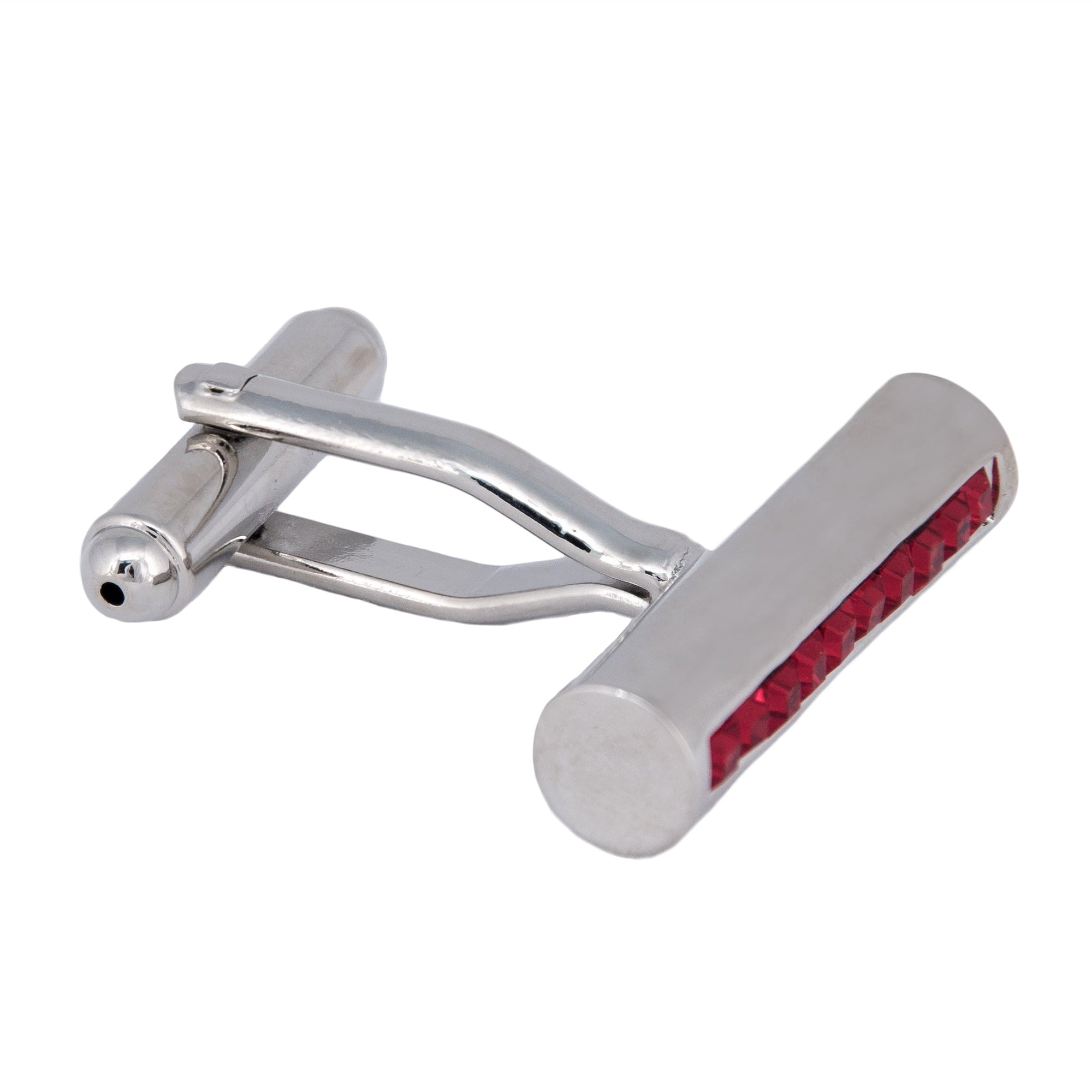 MarZthomson Cylinder Cufflinks with Crystal Inserts F-Cufflinks.com.sg