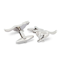 MarZthomson Dashing Dog Silver-Tone Cufflinks F-Cufflinks.com.sg