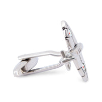 MarZthomson Fighter Jet in Silver - aeroplane Cufflinks-Cufflinks.com.sg