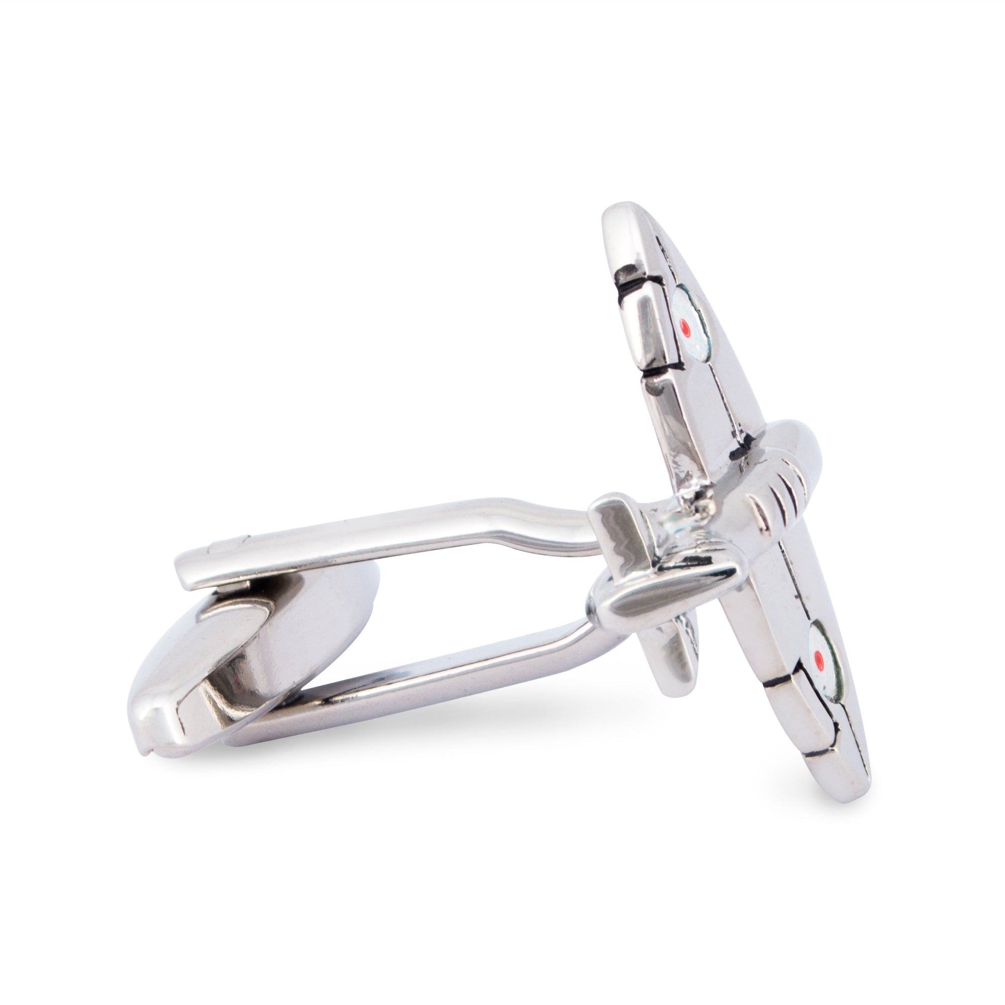 MarZthomson Fighter Jet in Silver - aeroplane Cufflinks-Cufflinks.com.sg