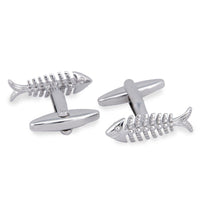 MarZthomson Fish Bone Cufflinks-Cufflinks.com.sg