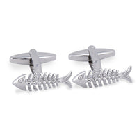 MarZthomson Fish Bone Cufflinks-Cufflinks.com.sg