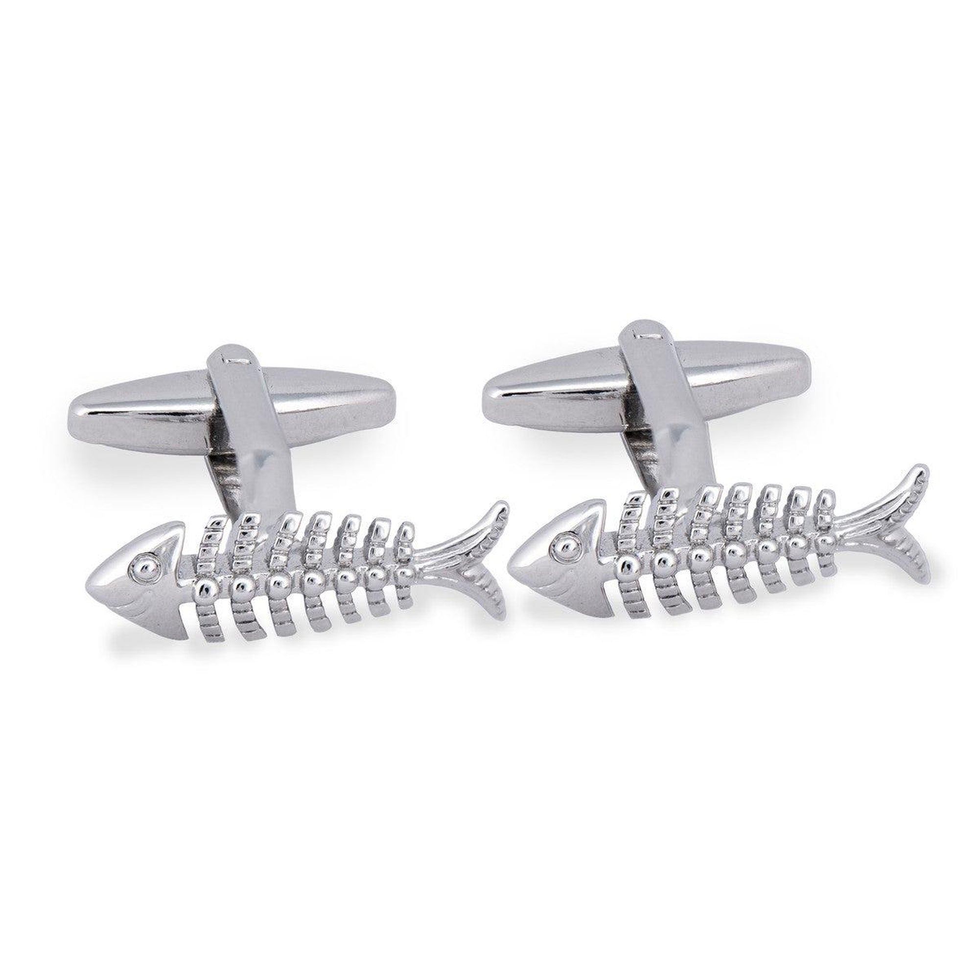 MarZthomson Fish Bone Cufflinks-Cufflinks.com.sg