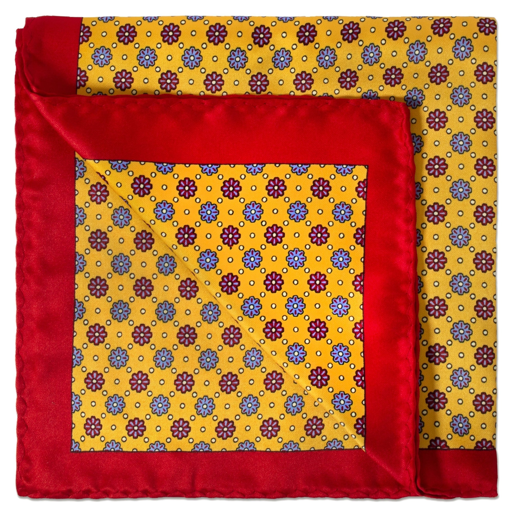 MarZthomson Floral Motif Pocket Square-Pocket Squares-MarZthomson-Cufflinks.com.sg