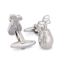 MarZthomson Golf Bag Cufflinks in Silver-Cufflinks.com.sg