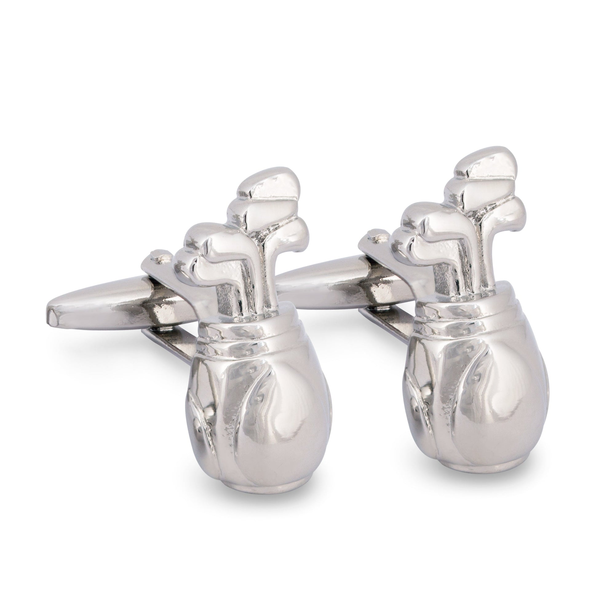 MarZthomson Golf Bag Cufflinks in Silver-Cufflinks.com.sg