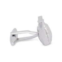 MarZthomson Hand Grenade Bomb Cufflinks in Silver M-Cufflinks.com.sg